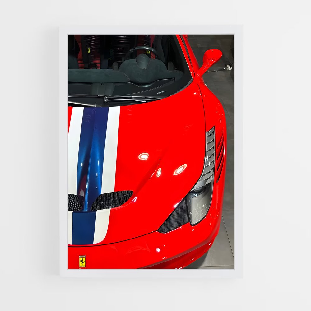Poster speciale Rouge – affiche Ferrari (vue 3)